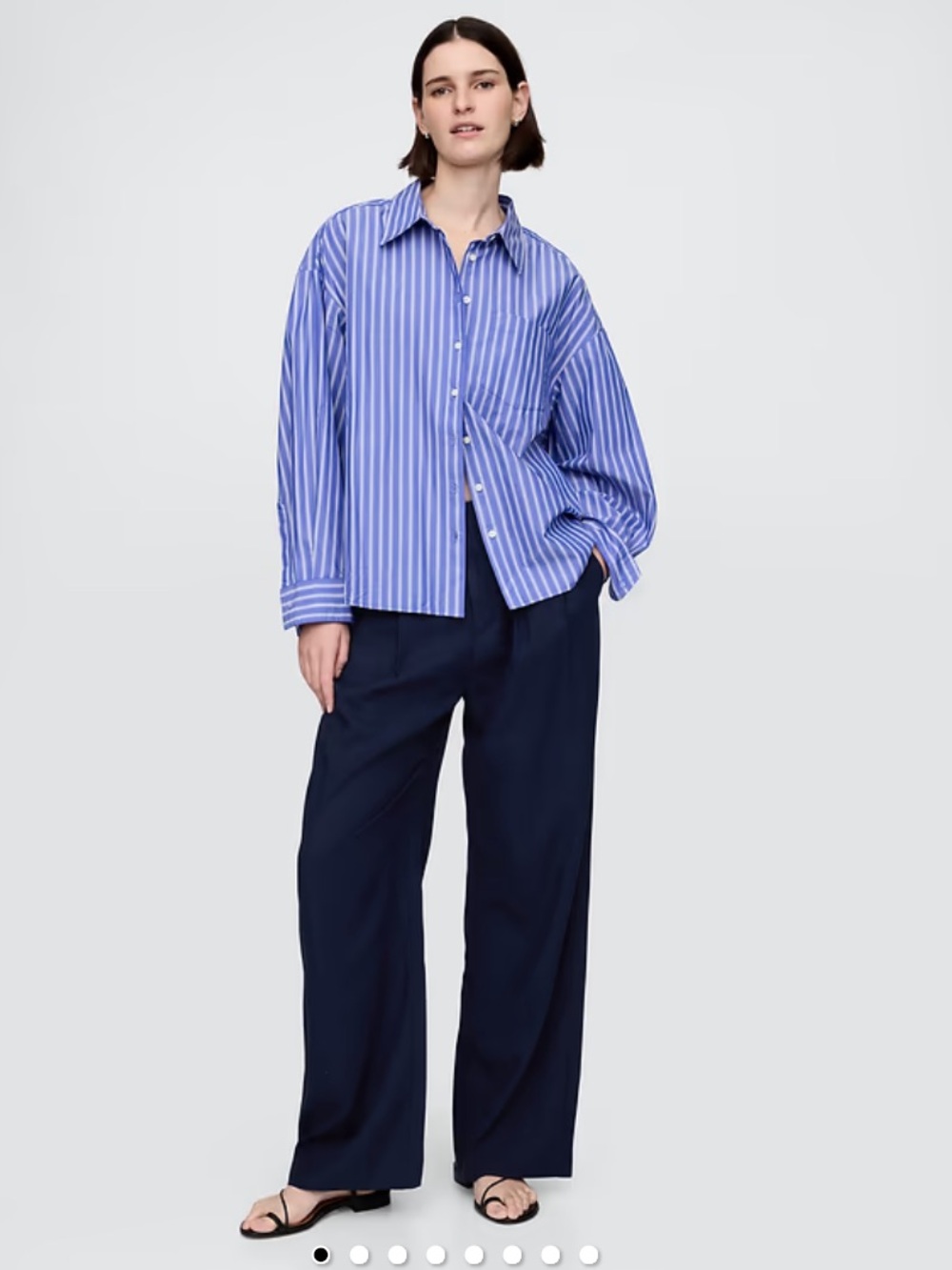 GAP 365 High Rise Linen Blend Trouser Womens Petite 4P